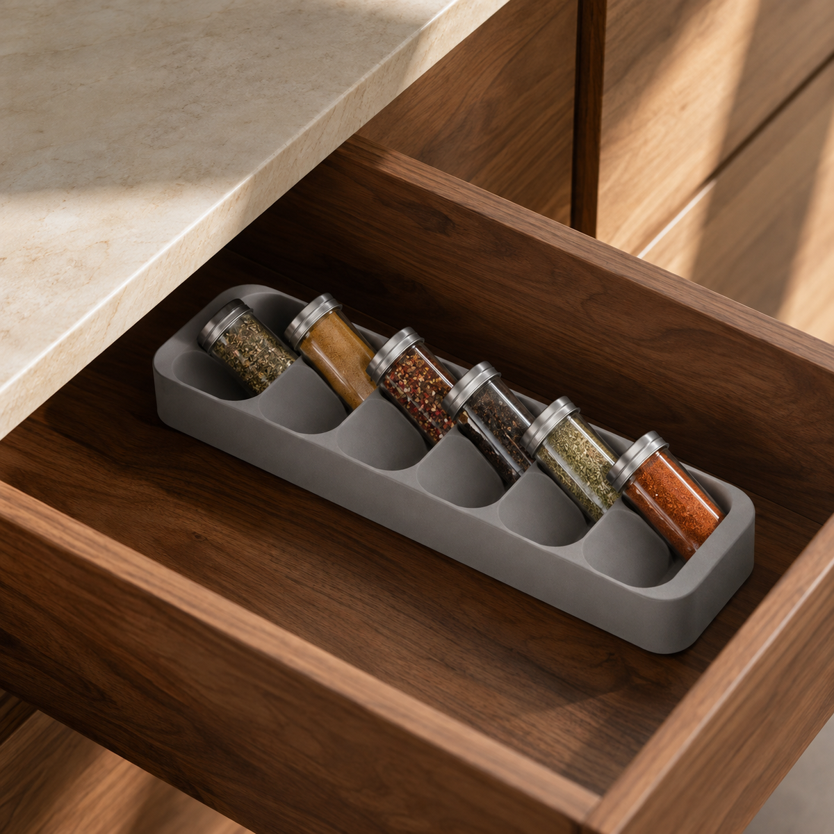 Linea Eight-Slot Spice Organizer
