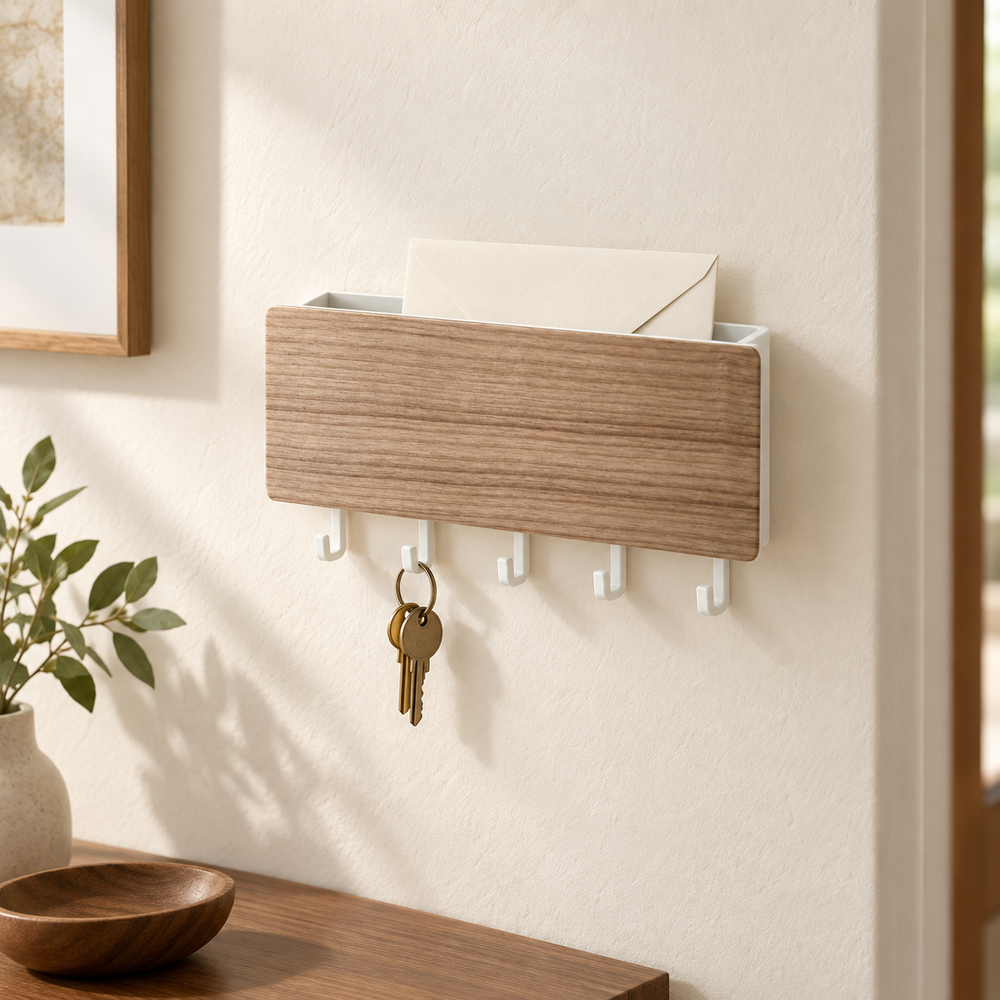Nook Wood-Look Wall Organizer