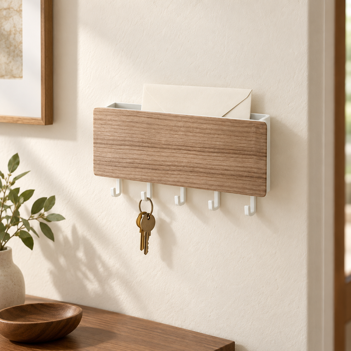 Nook Wood-Look Wall Organizer