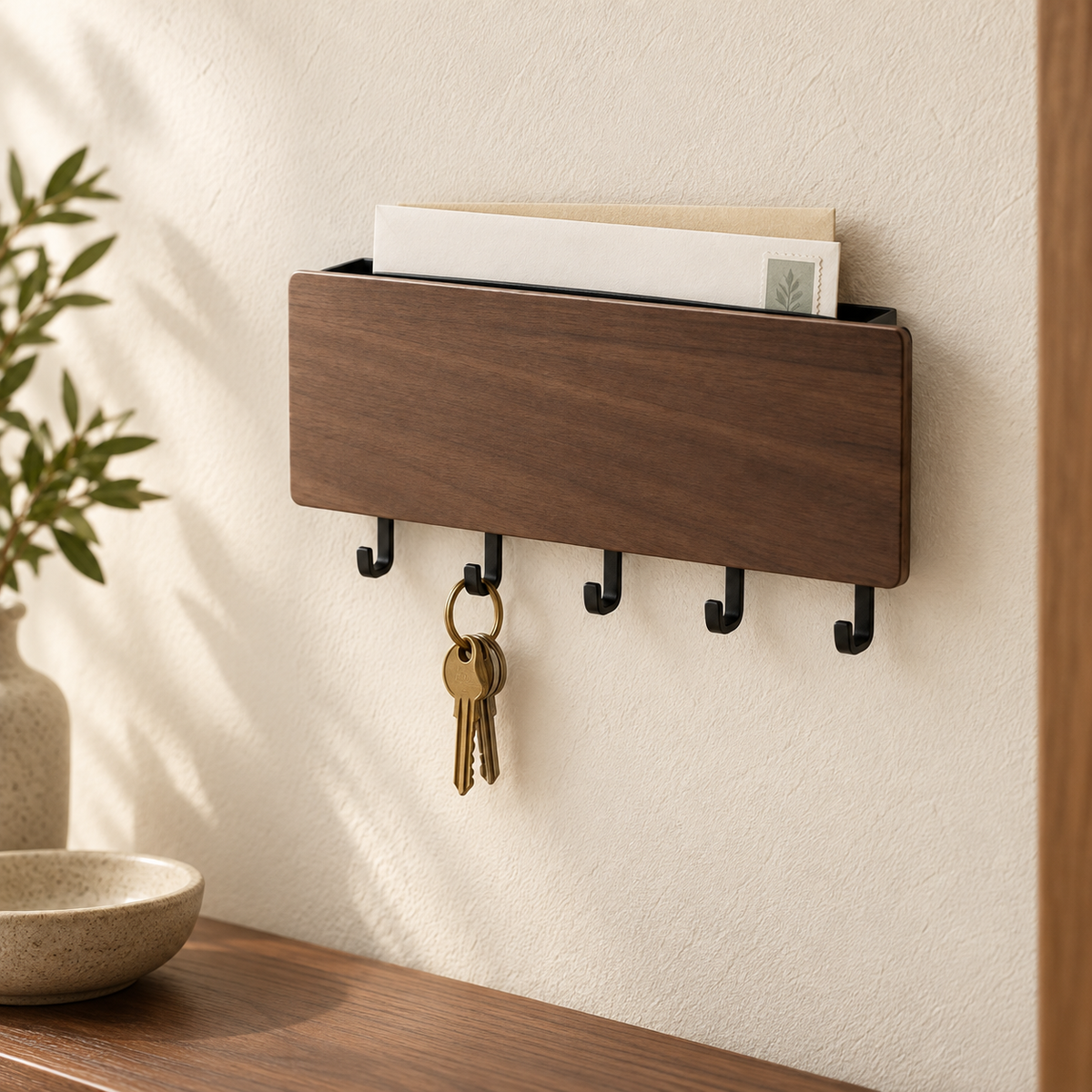 Nook Wood-Look Wall Organizer