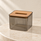 Cove Bamboo-Lid Tissue Holder